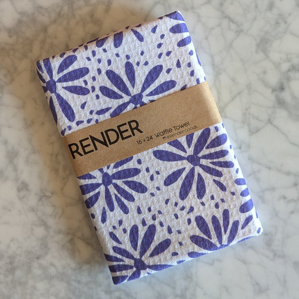 Eco-Friendly Patterned Waffle Towel